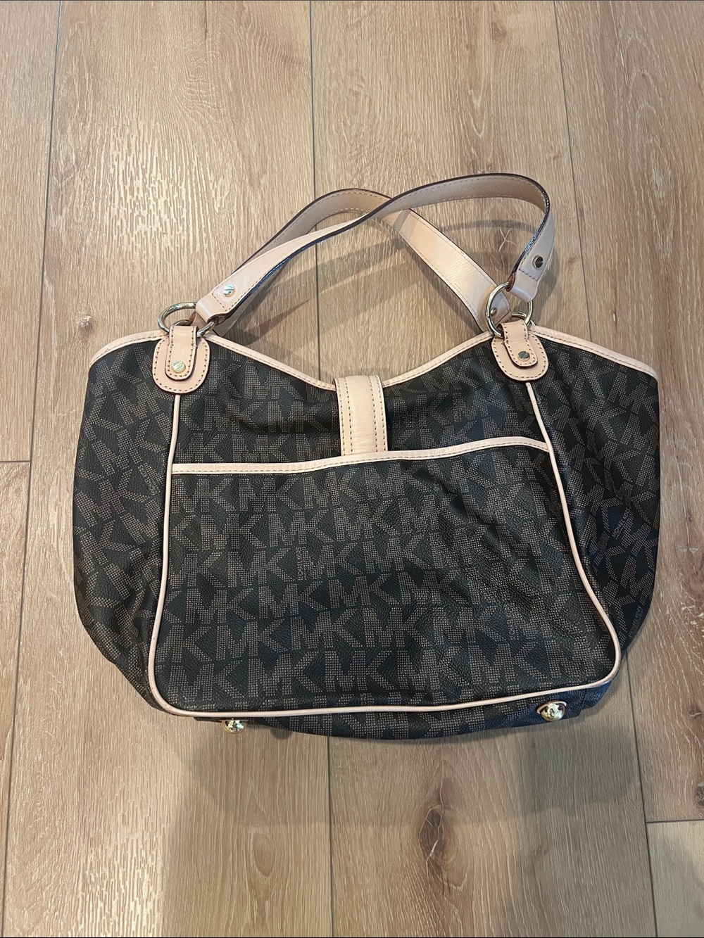 Michael Kors Brown MK Signature Tote - Picture 2 of 5